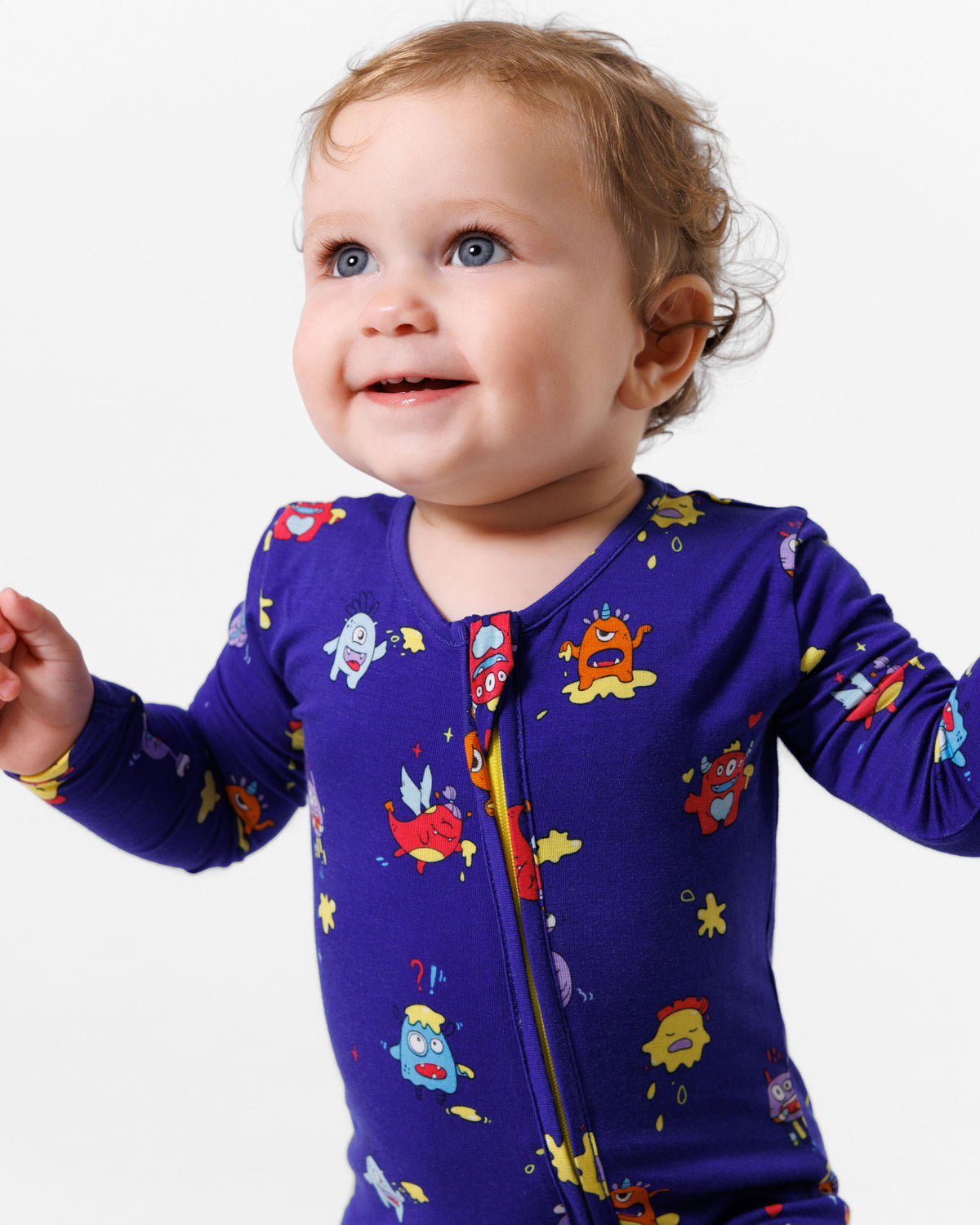 Moody Monsters Bamboo Convertible Footie