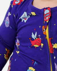 Moody Monsters Bamboo Convertible Footie