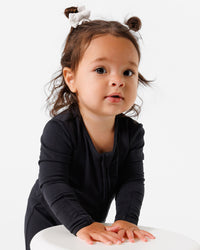 Obsidian Black Bamboo Convertible Footie