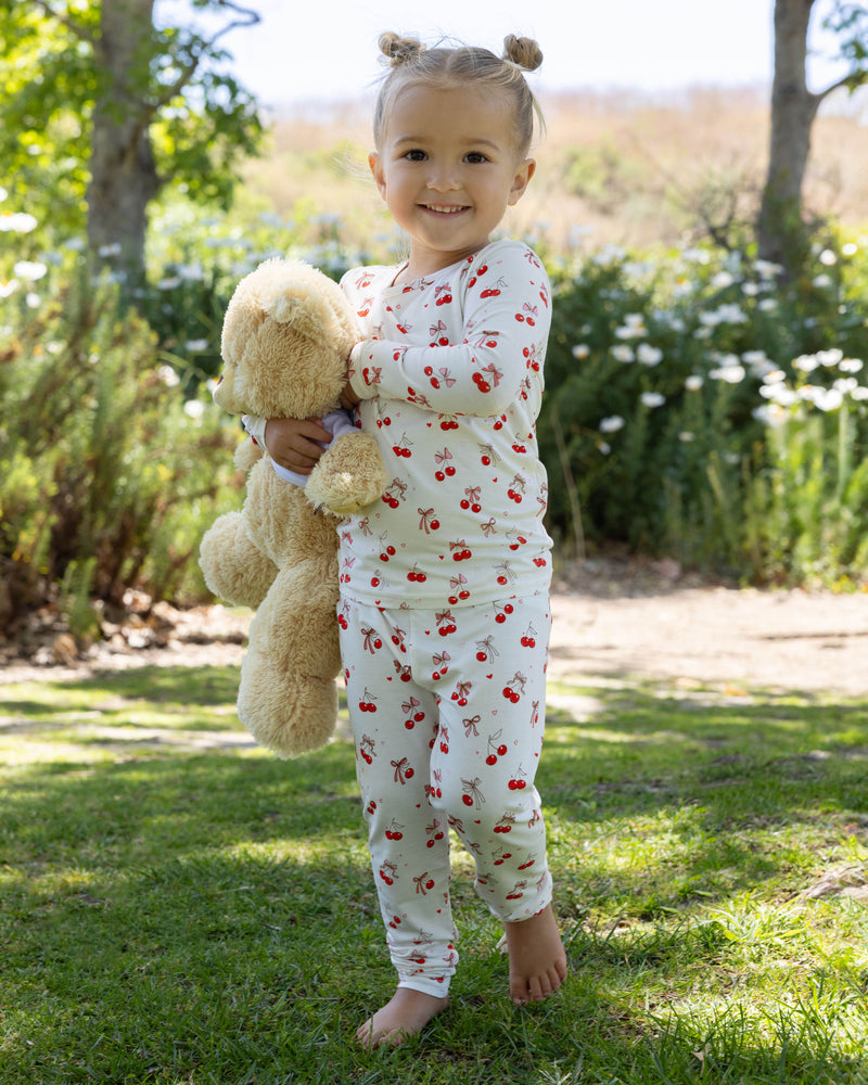 Cherry On Top Bamboo Kids Pajamas