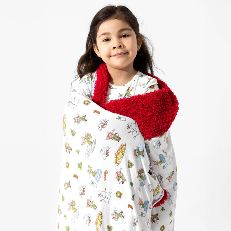 If You Give A Mouse A Cookie Christmas Bamboo Sherpa Blanket