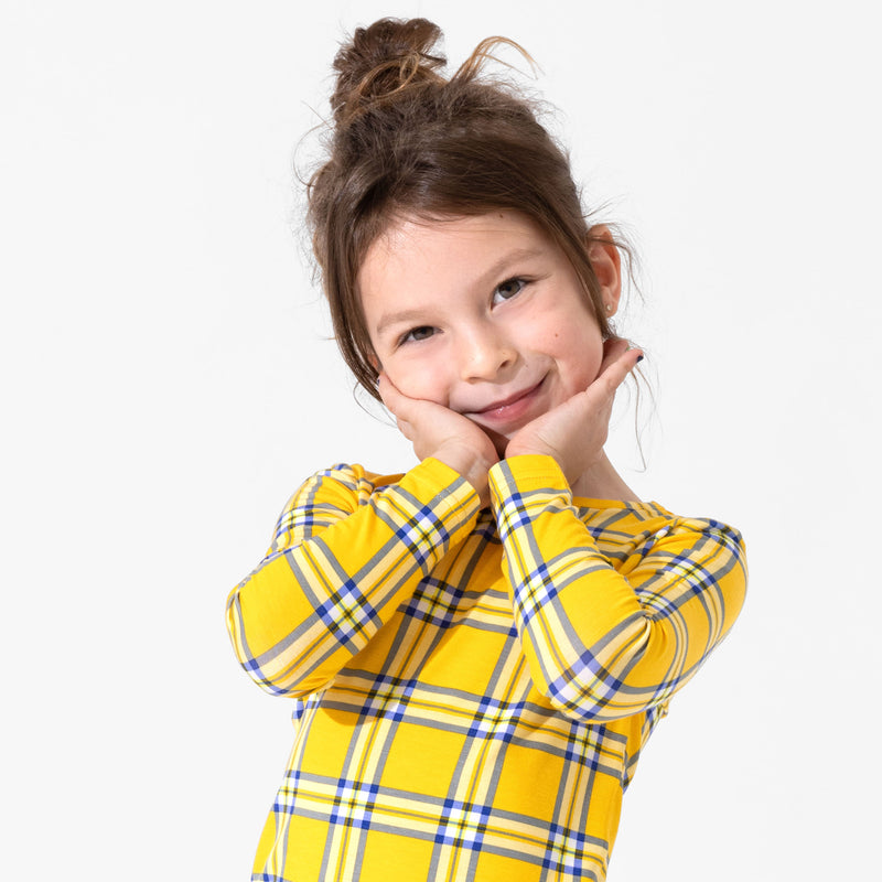 Clueless Total Betty Plaid Bamboo Kids Pajamas