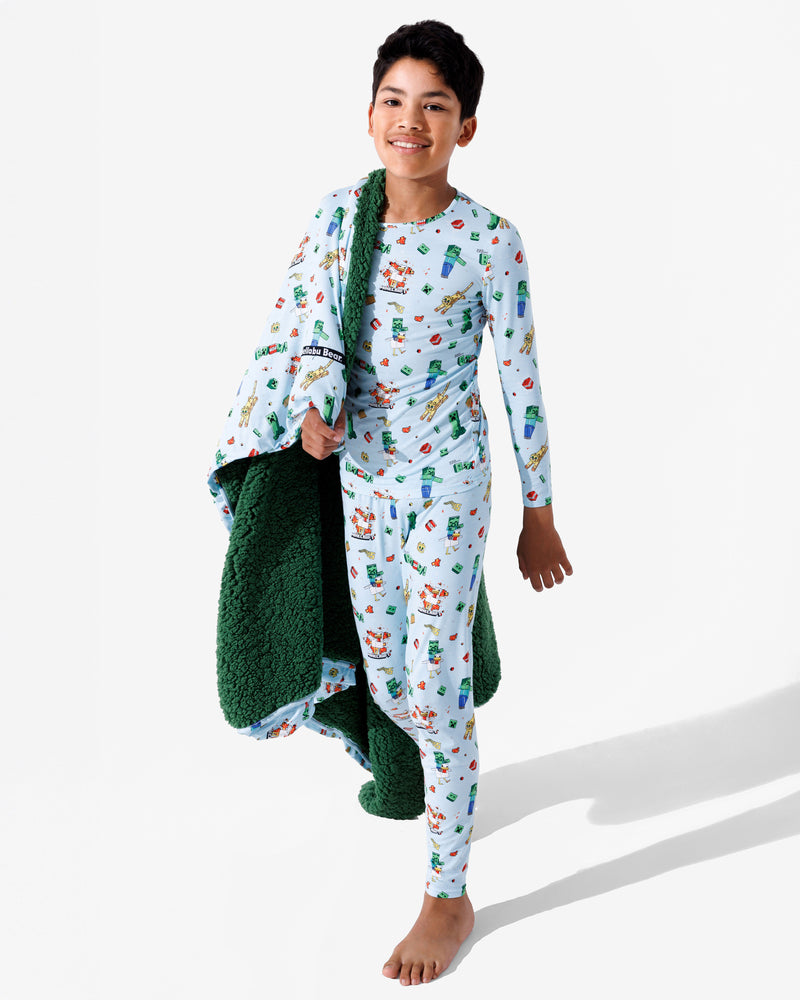 Minecraft: Chicken Jockey Bamboo Kids Pajamas