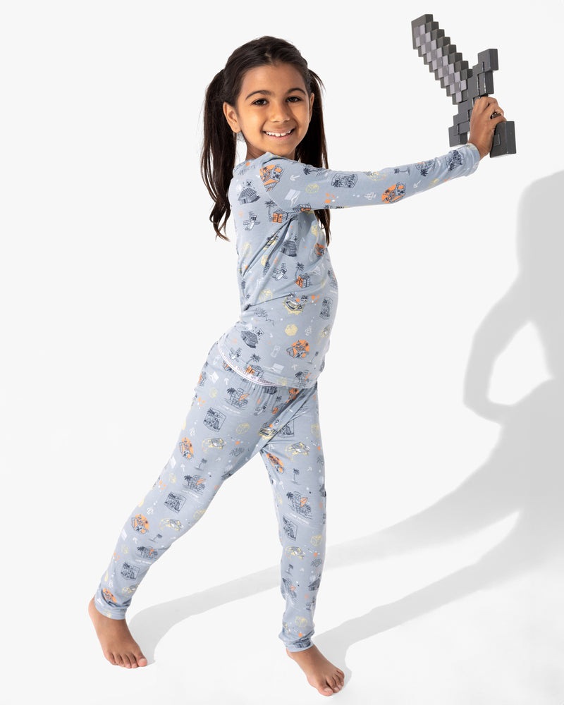 Minecraft: Time to Mine Bamboo Kids Pajamas