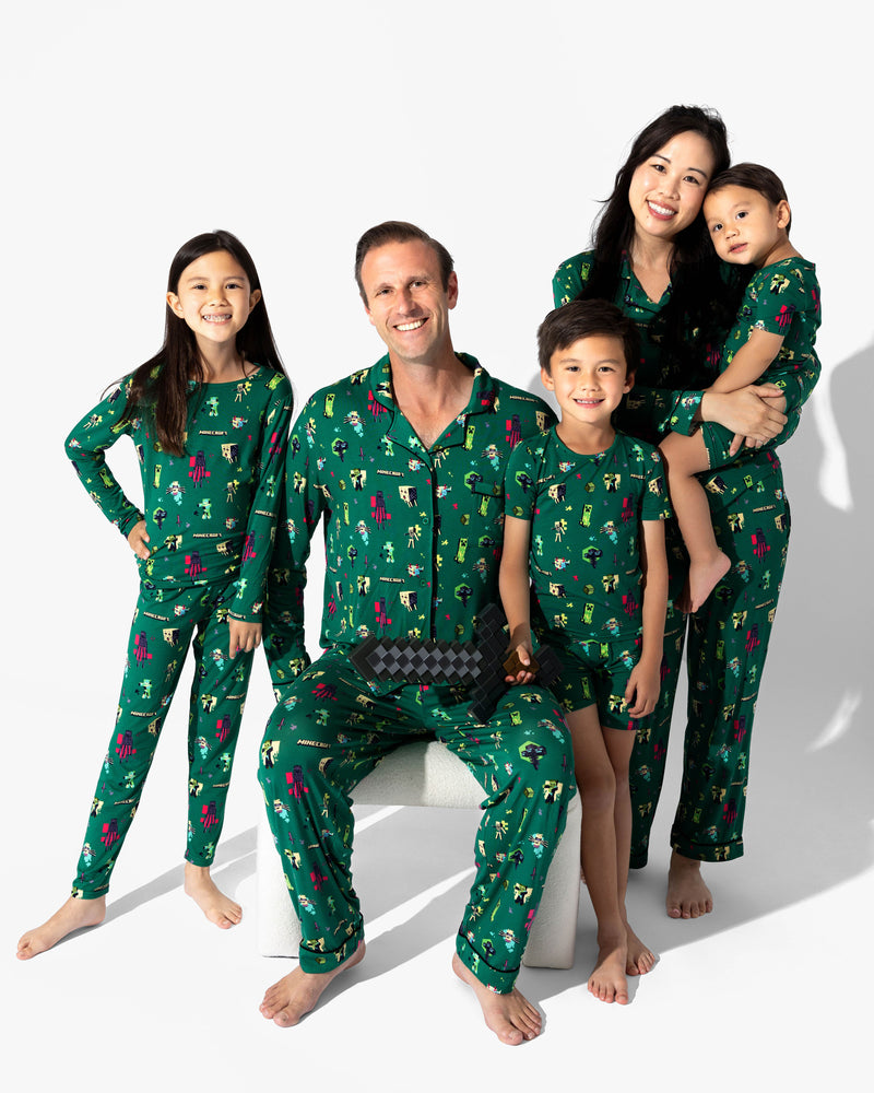 Minecraft: Midnight Mobs Bamboo Kids Pajama Short Set