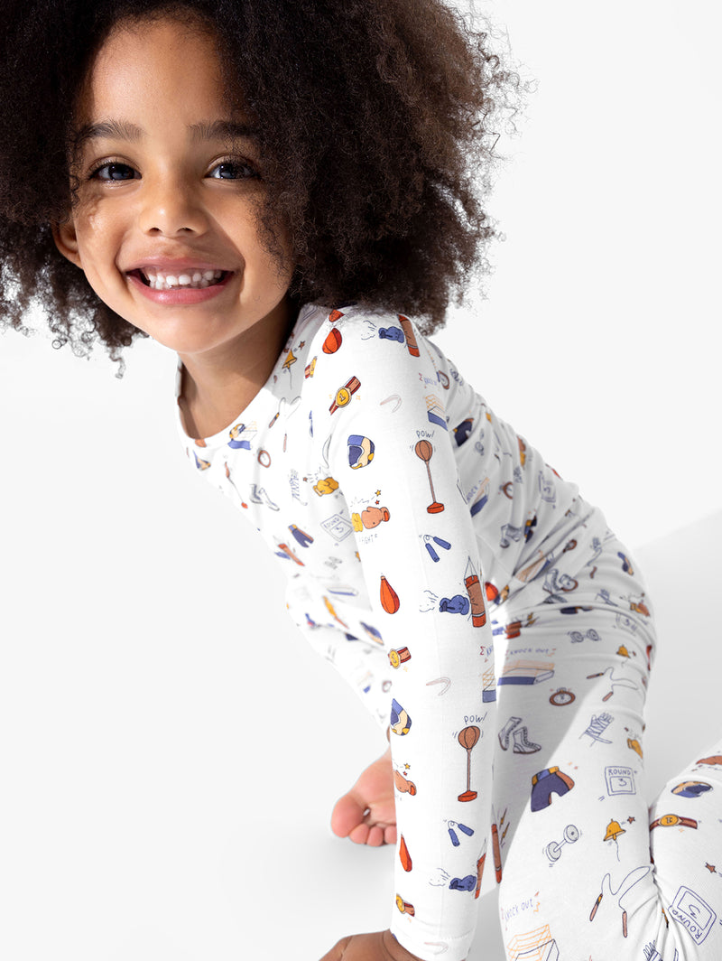 Boxing Bamboo Kids Pajamas