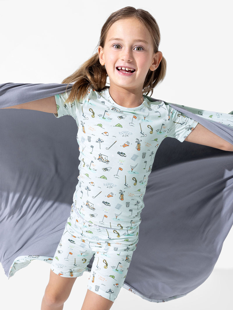 Golf Bamboo Kids Pajama Short Set