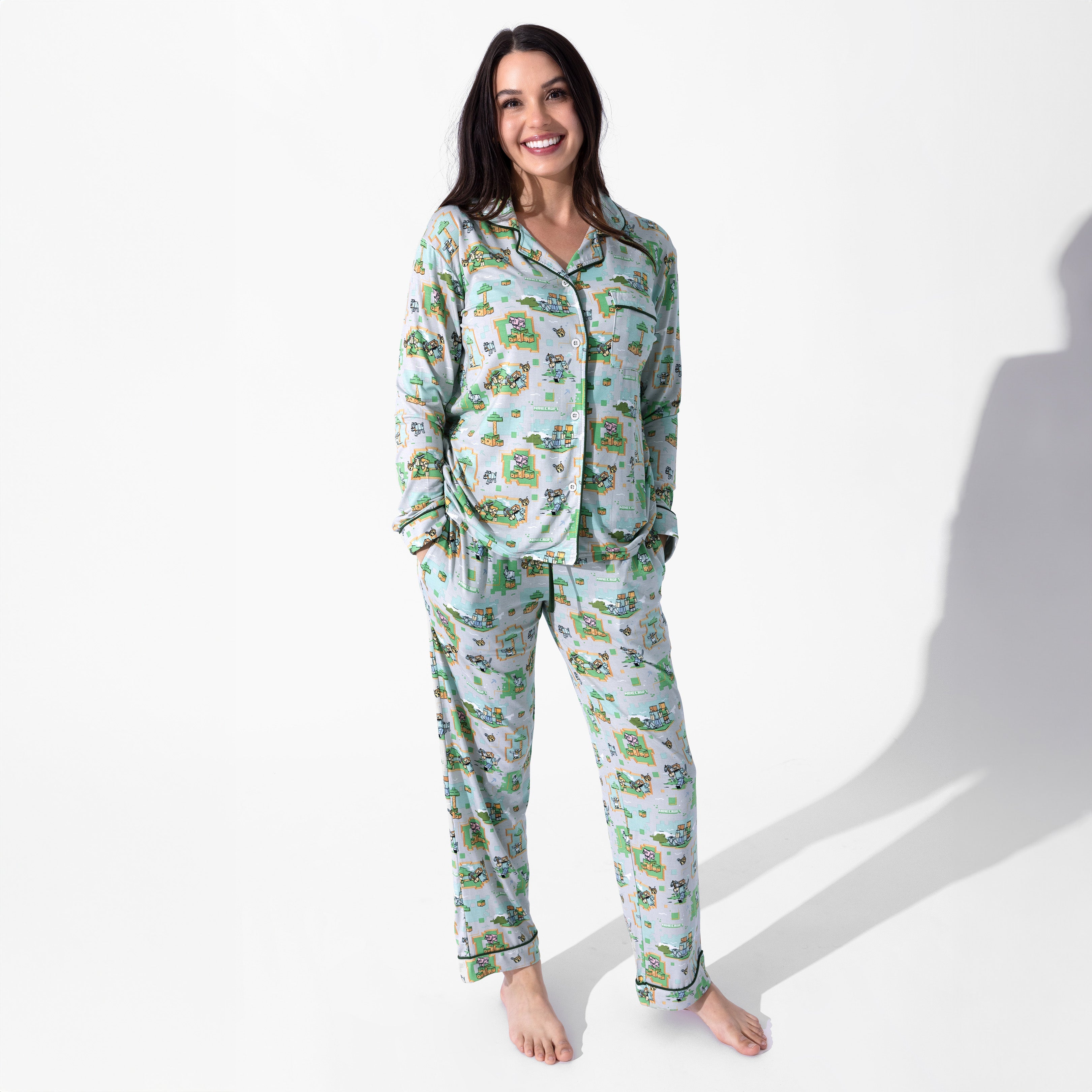 Minecraft Overworld Dreams Bamboo Women's Pajama Set – So Soft