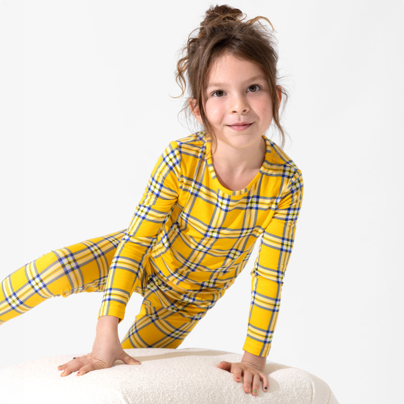 Clueless Total Betty Plaid Bamboo Kids Pajamas
