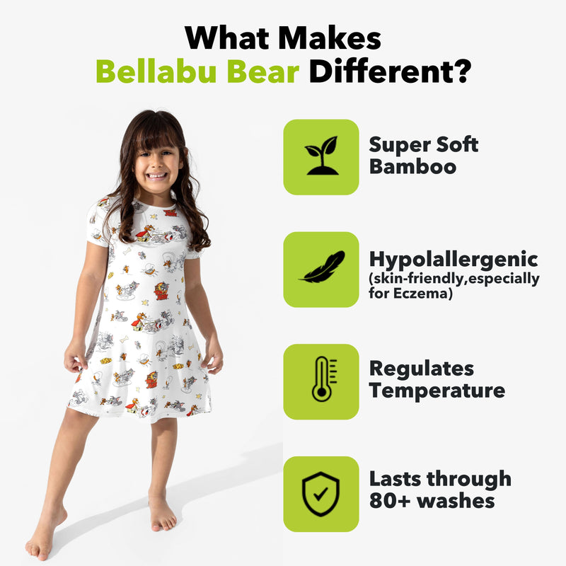 Tom & Jerry: Classic Bamboo Girls' Short Sleeve Dress