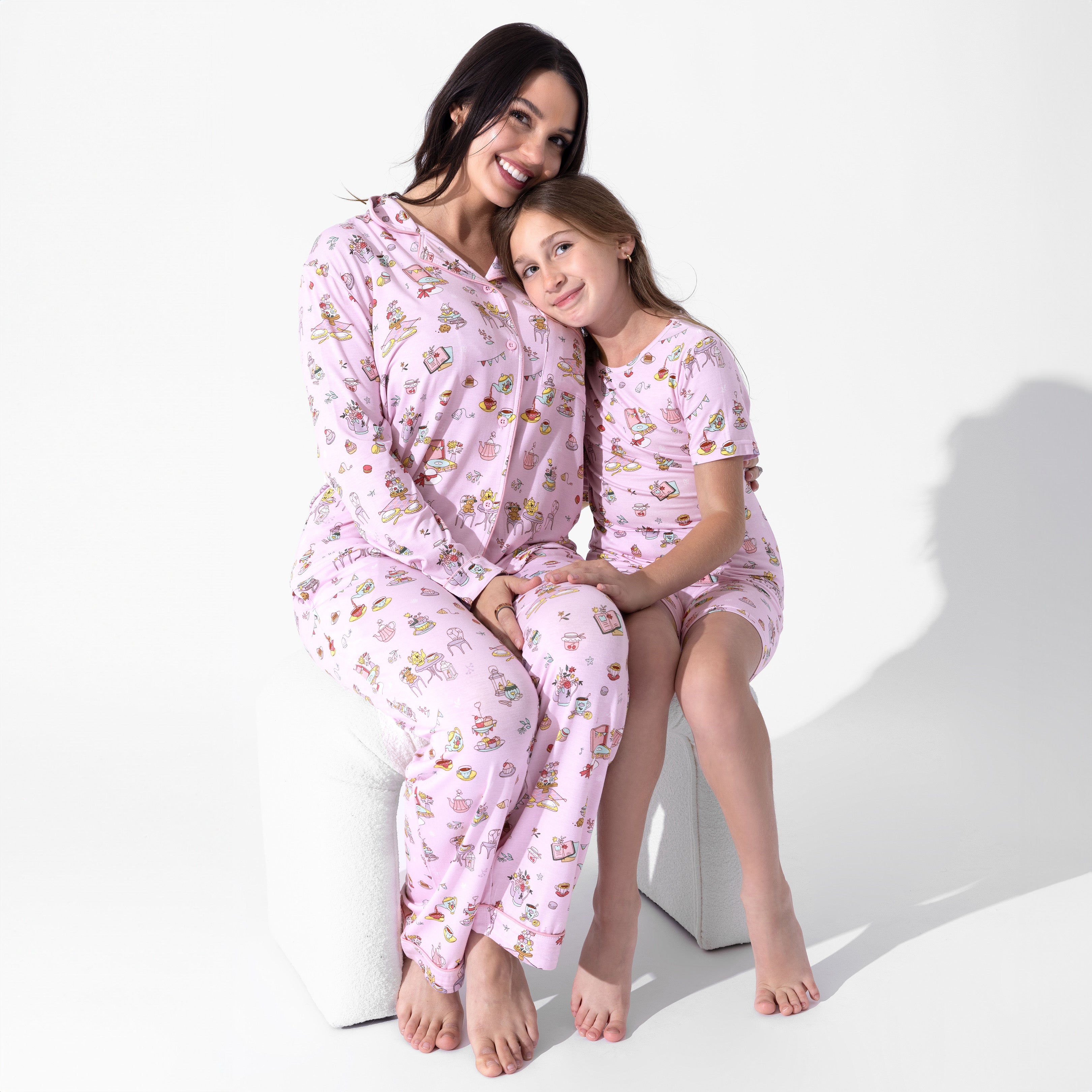 Tea Party Bamboo Women's Pajama Set – Soft, Cozy & Eco-Friendly