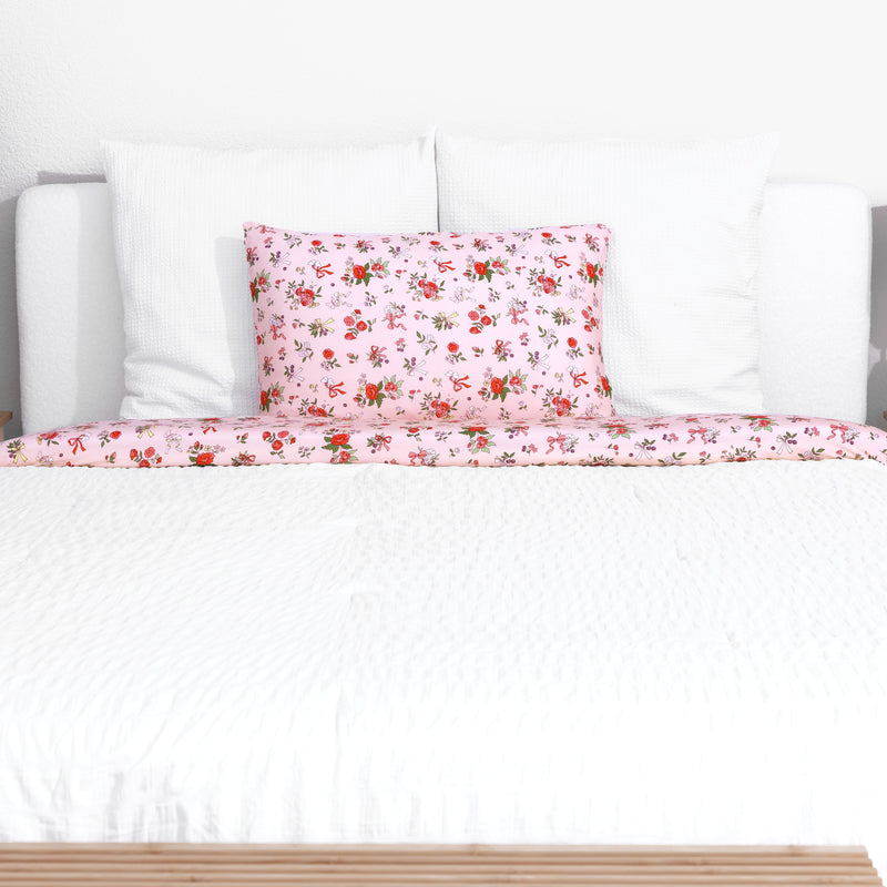 Bows & Blooms Bamboo Bed Sheet Set