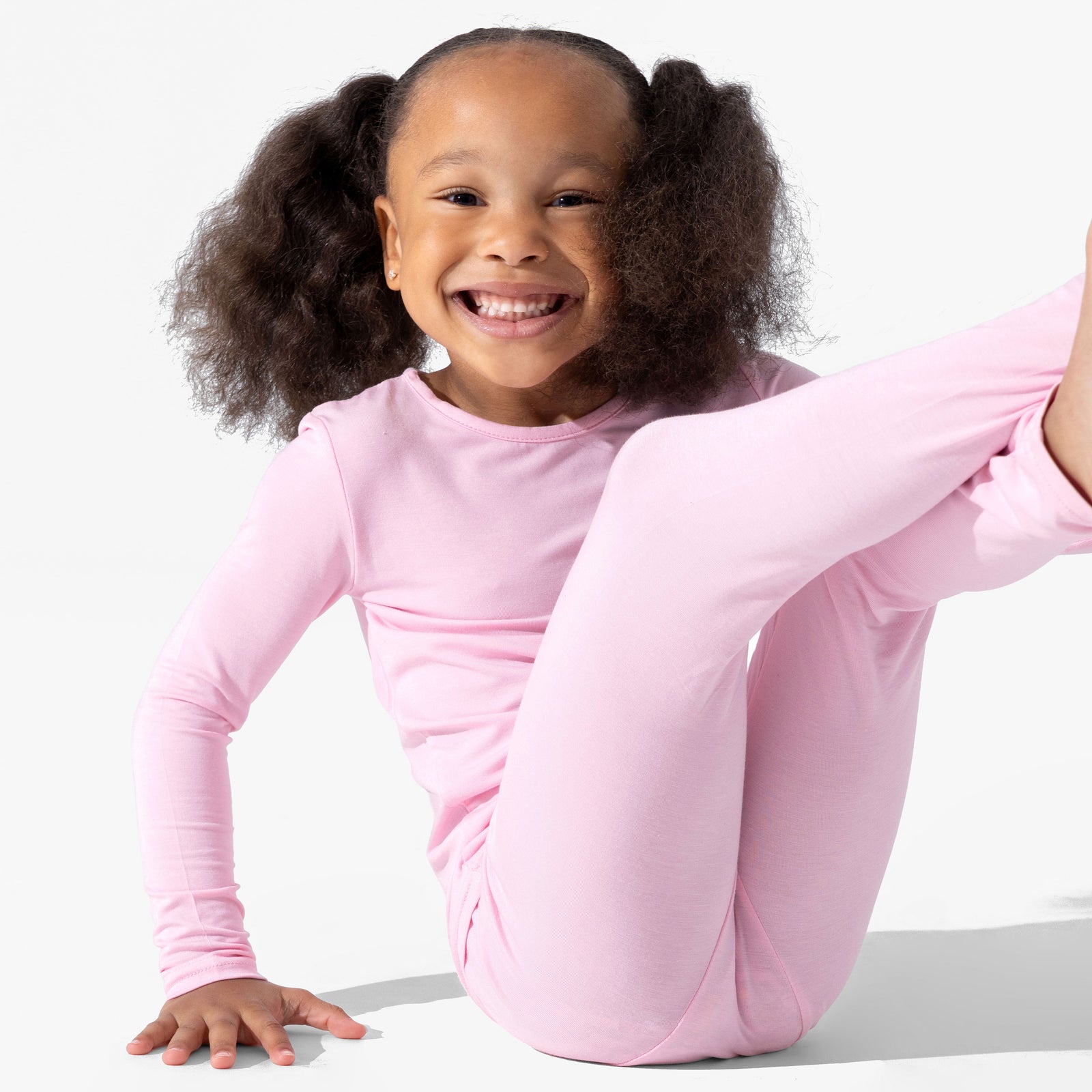 Blush Pink Bamboo Kids Pajamas