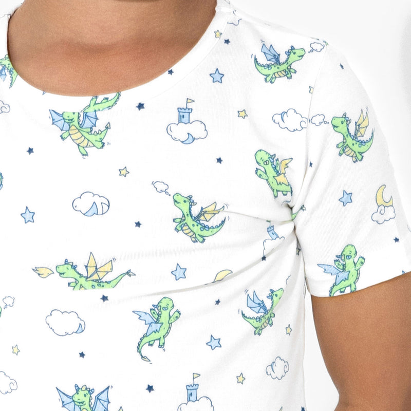 Dragon Bamboo Kids Pajama Short Set