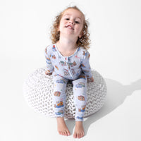 Vintage Suitcases Bamboo Convertible Footie