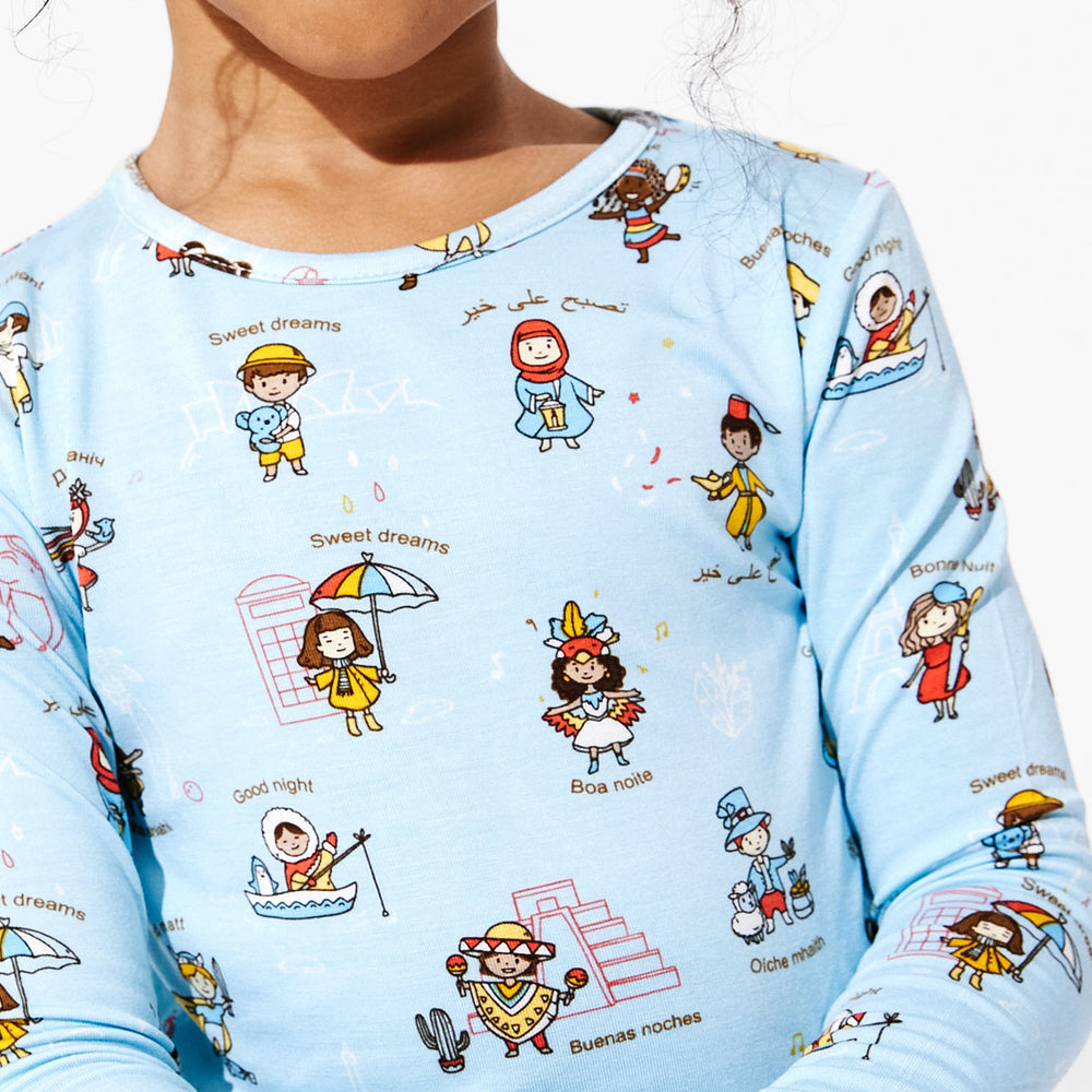 Goodnight World Bamboo Kids Pajamas