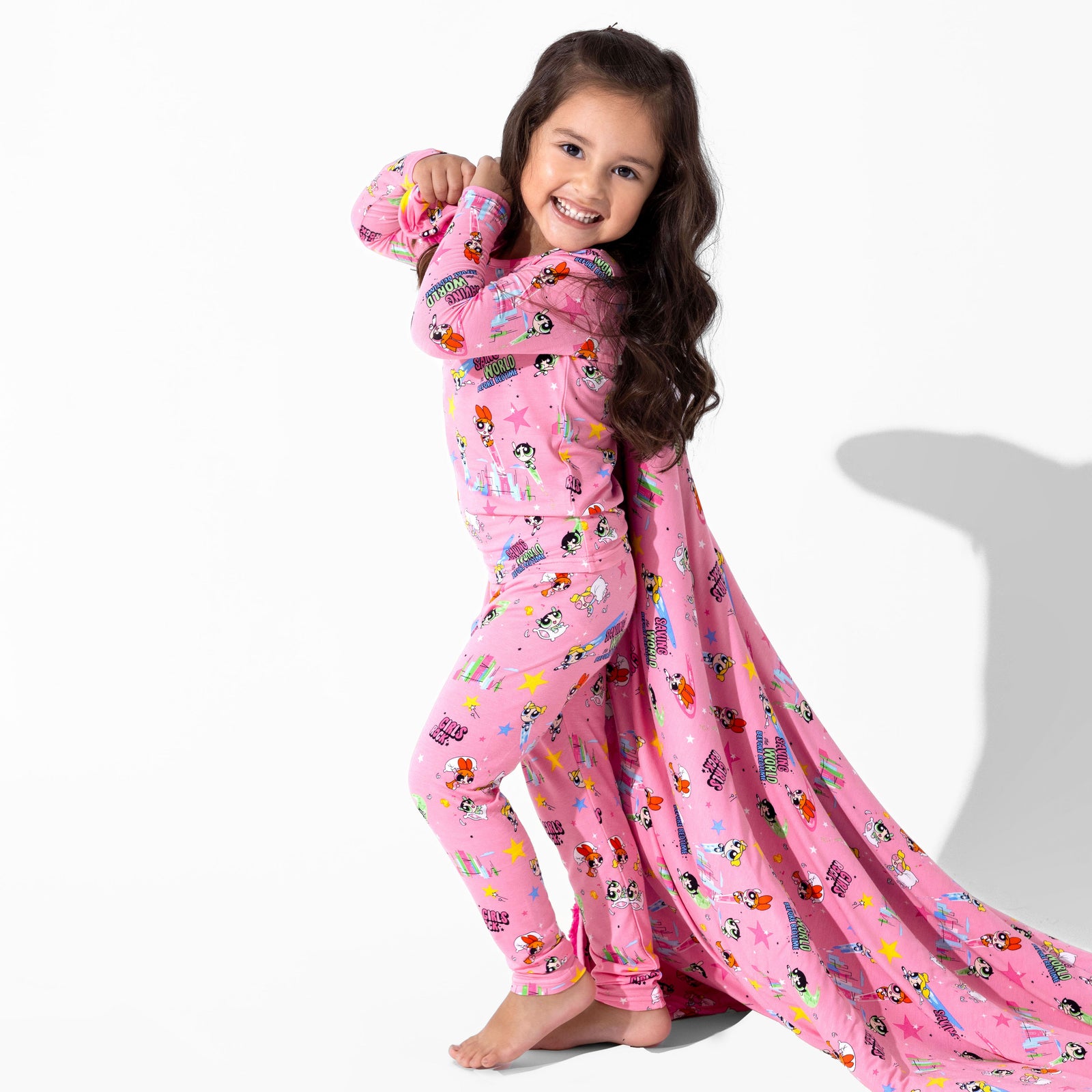 Powerpuff Girls Saving Bedtime Bamboo Kids Pajamas