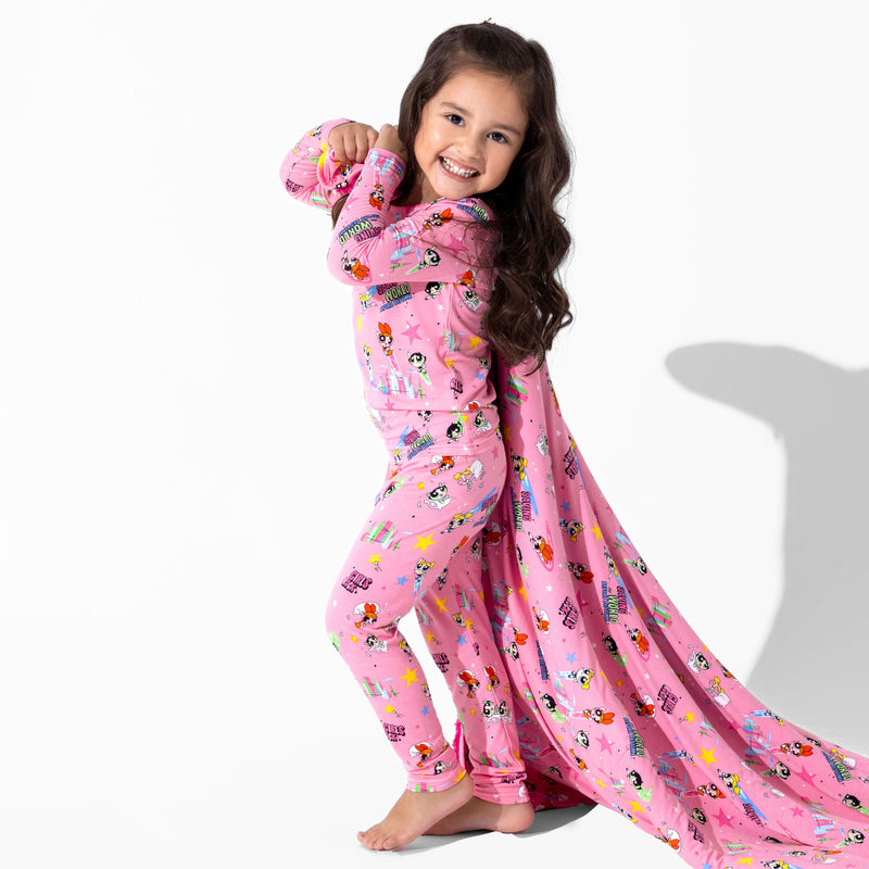 Powerpuff Girls Saving Bedtime Bamboo Kids Pajamas