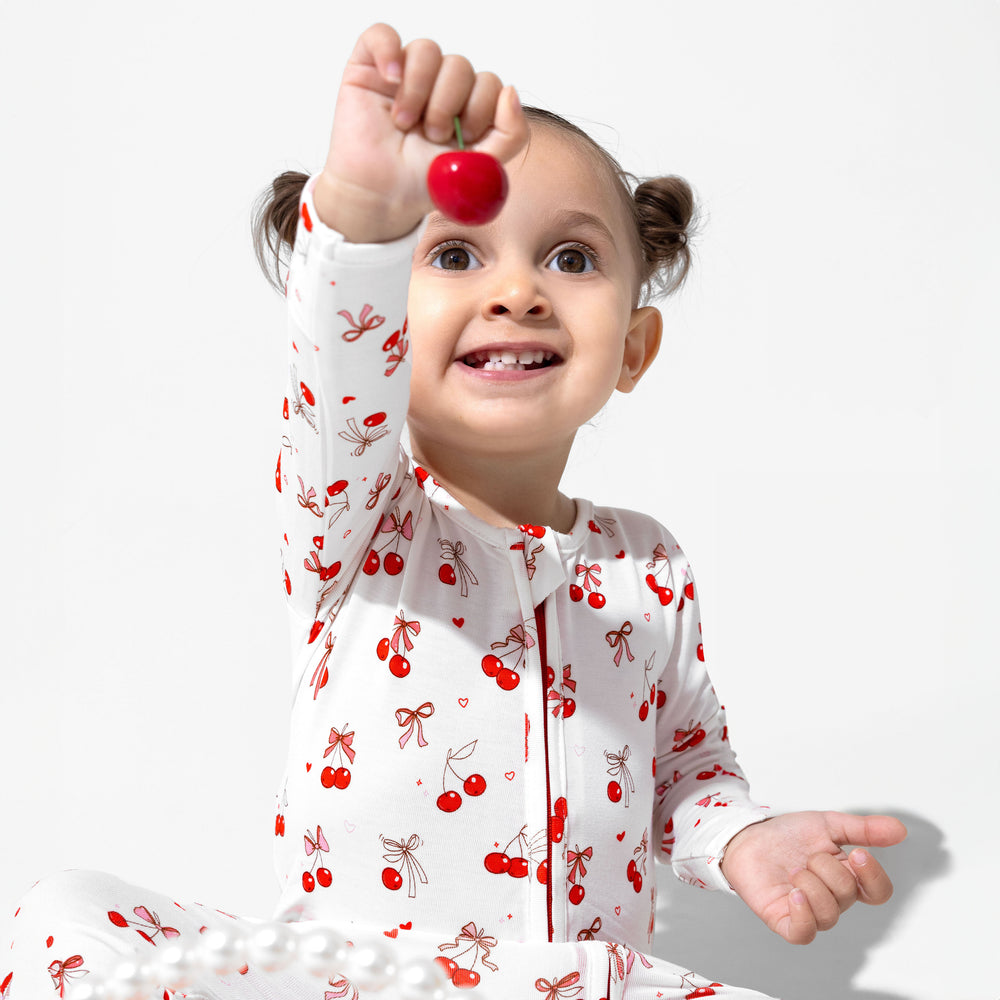 Cherry On Top Bamboo Convertible Footie