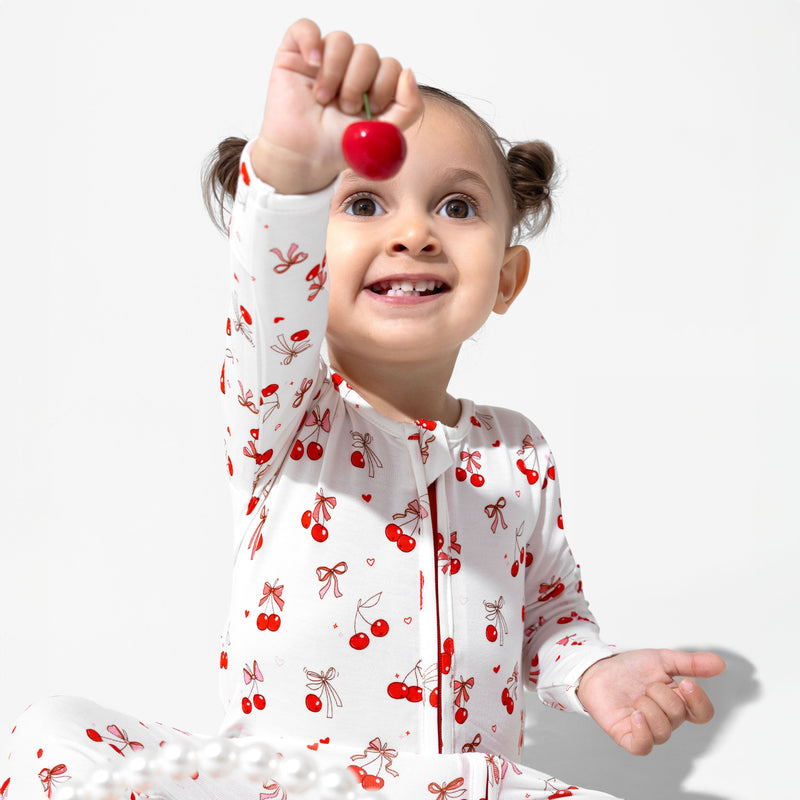 Cherry On Top Bamboo Convertible Footie