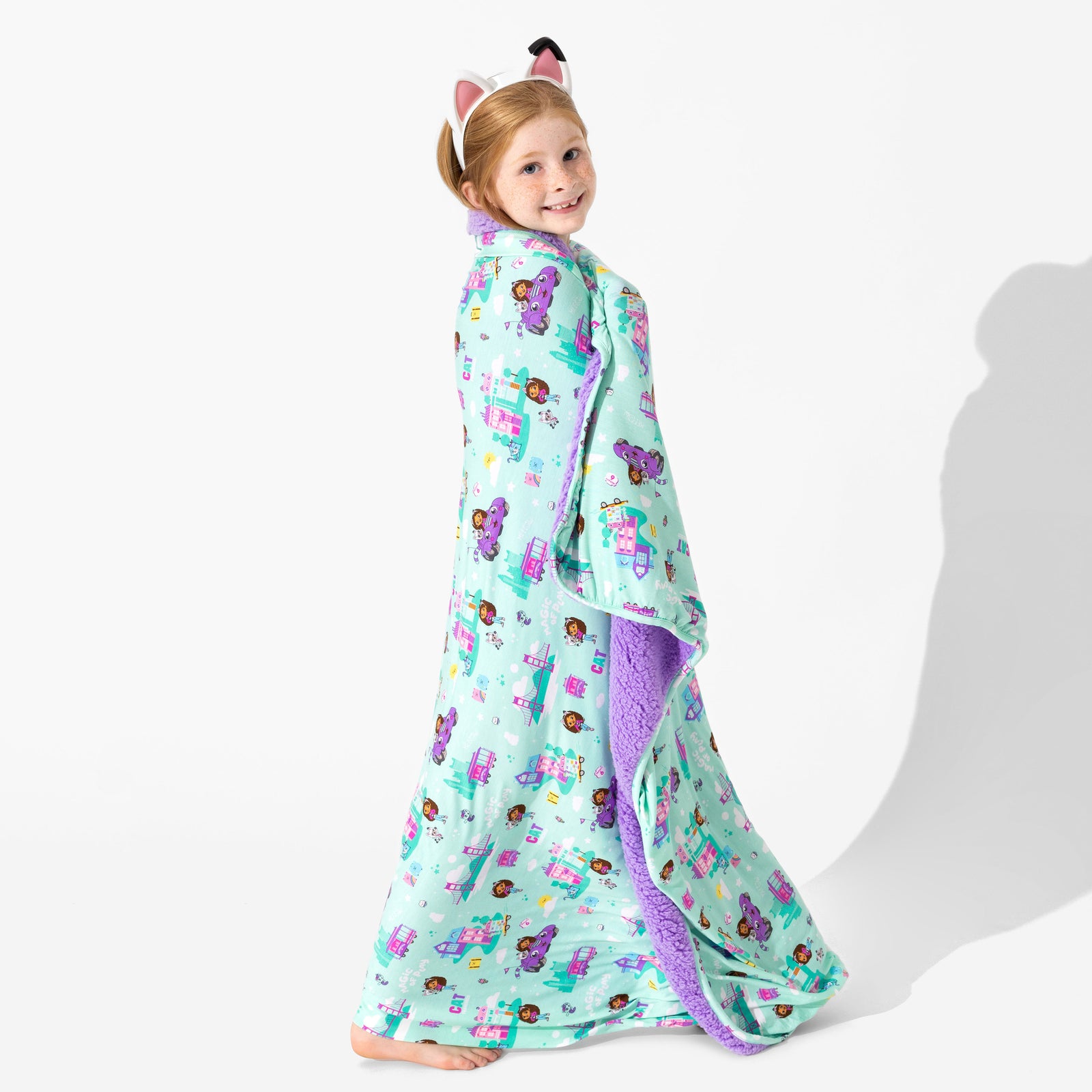 Gabby's Dollhouse: Cat Francisco Bamboo Sherpa Blanket