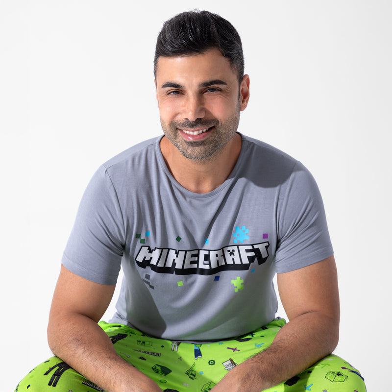 Minecraft Mob Squad Bamboo Men's Pajama Set