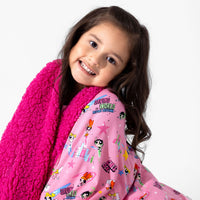 Powerpuff Girls Saving Bedtime Bamboo Sherpa Blanket