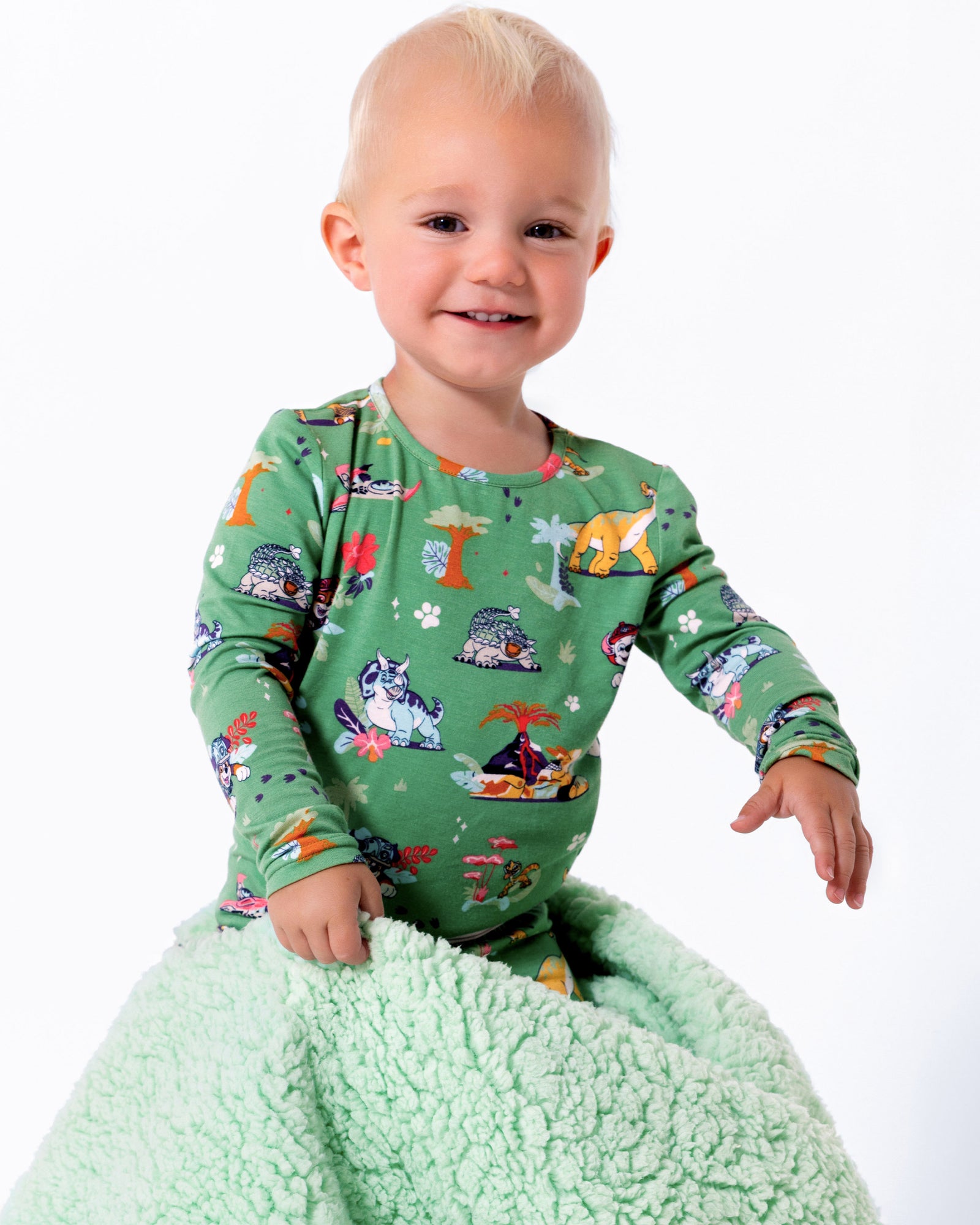 PAW Patrol: Dino Island Bamboo Sherpa Blanket
