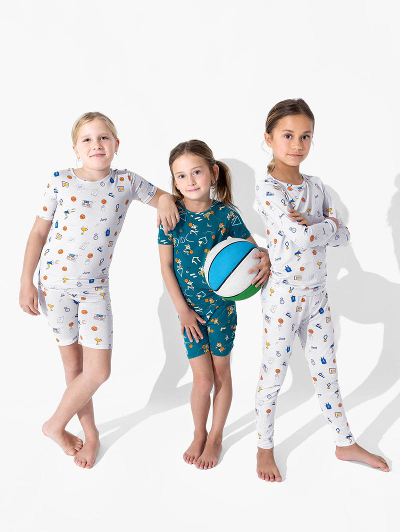 All Star Basketball Bamboo Kids Pajamas
