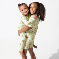 Capybara Boba Bamboo Kids Pajama Short Set