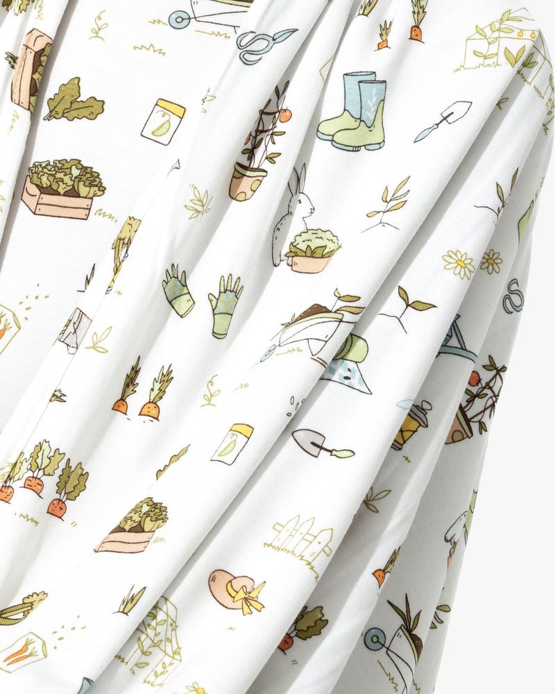 Bunny Garden Bamboo Blanket