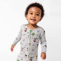Little Monsters Bamboo Convertible Footie