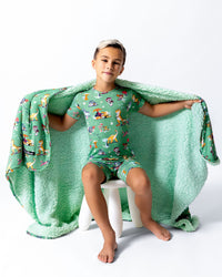 PAW Patrol: Dino Island Bamboo Sherpa Blanket