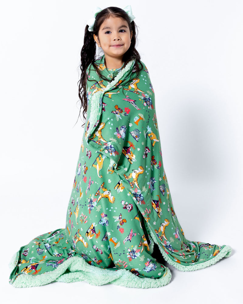 PAW Patrol: Dino Island Bamboo Sherpa Blanket