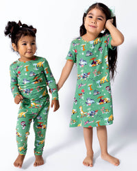 PAW Patrol: Dino Island Bamboo Girls' Short Sleeve Dress