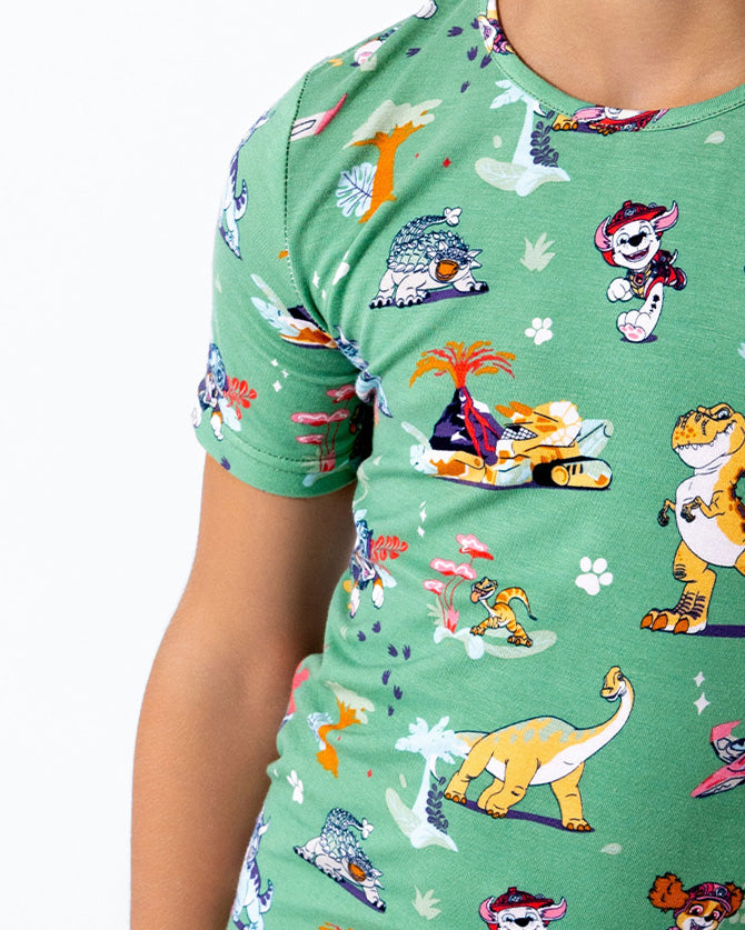 PAW Patrol: Dino Island Bamboo Girls' Short Sleeve Dress