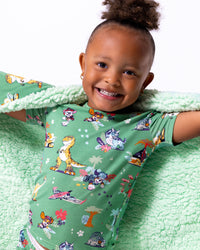 PAW Patrol: Dino Island Bamboo Sherpa Blanket