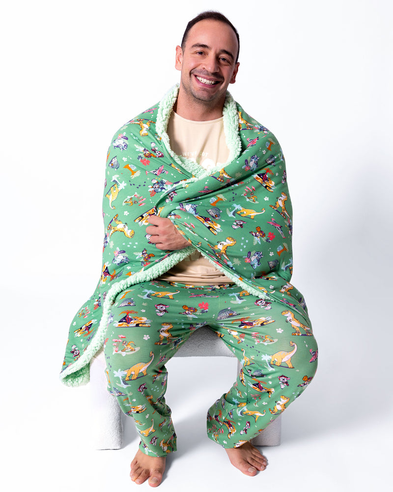 PAW Patrol: Dino Island Bamboo Sherpa Blanket