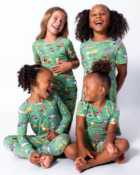 PAW Patrol: Dino Island Bamboo Girls' Short Sleeve Dress