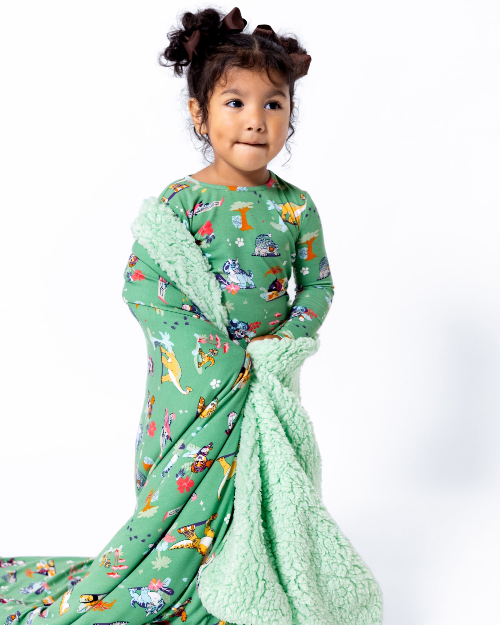 PAW Patrol: Dino Island Bamboo Sherpa Blanket