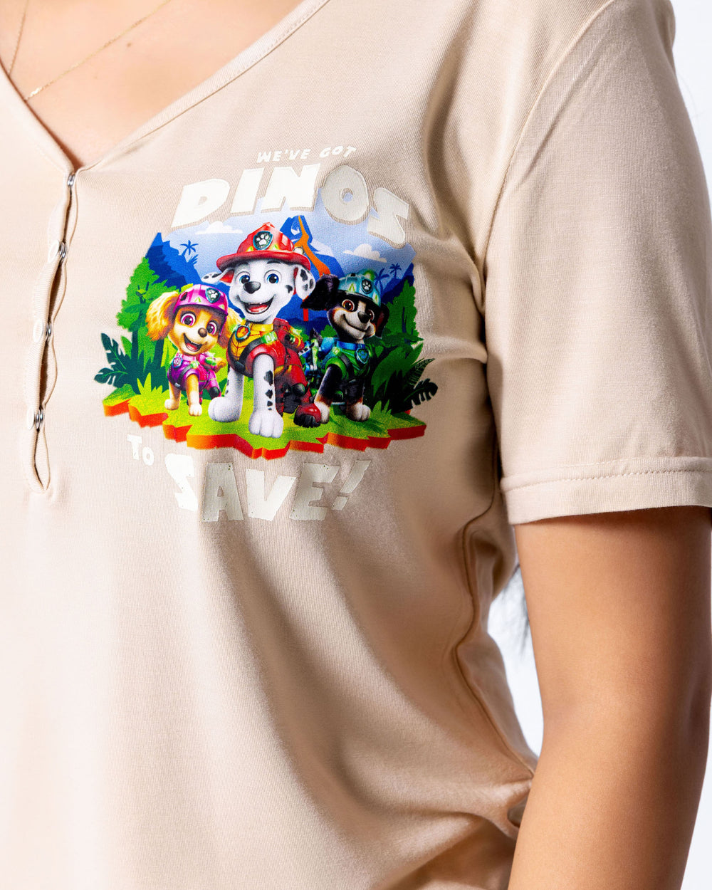 PAW Patrol: Dino Island Bamboo Women's Pajama Set!