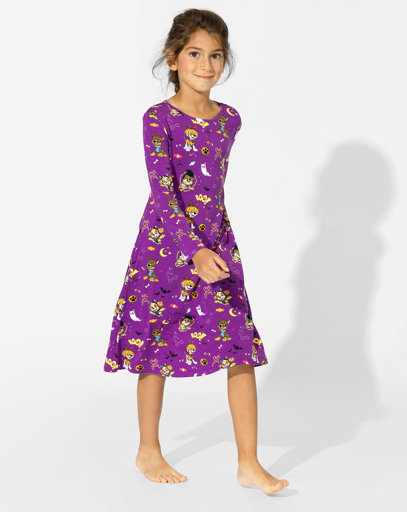 PAW Patrol: Halloween Bamboo Girls' Long Sleeve Dress