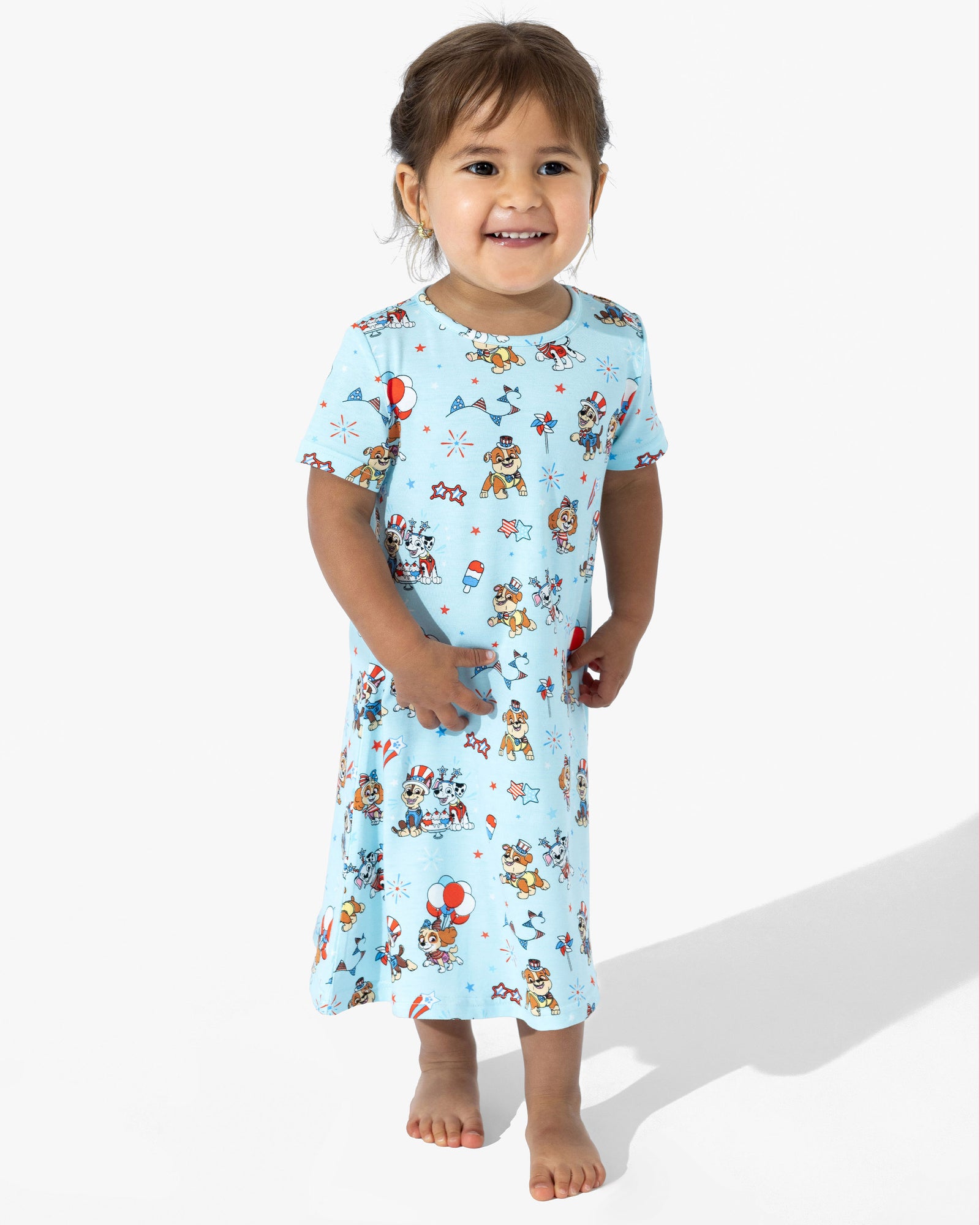 PAW Patrol: Patriotic Pups Bamboo Girls' Short Sleeve Dress