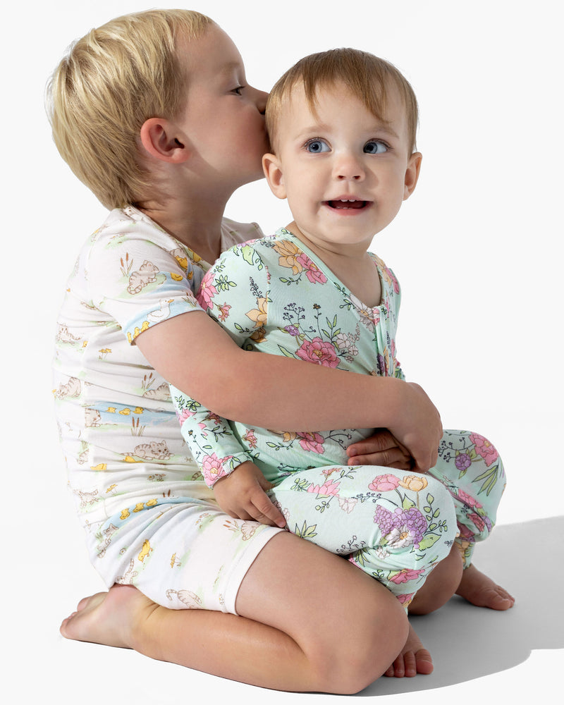 Petals & Posies Bamboo Convertible Footie