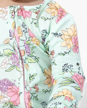 Petals & Posies Bamboo Convertible Footie