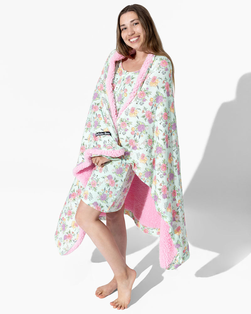 Petals & Posies Bamboo Blanket