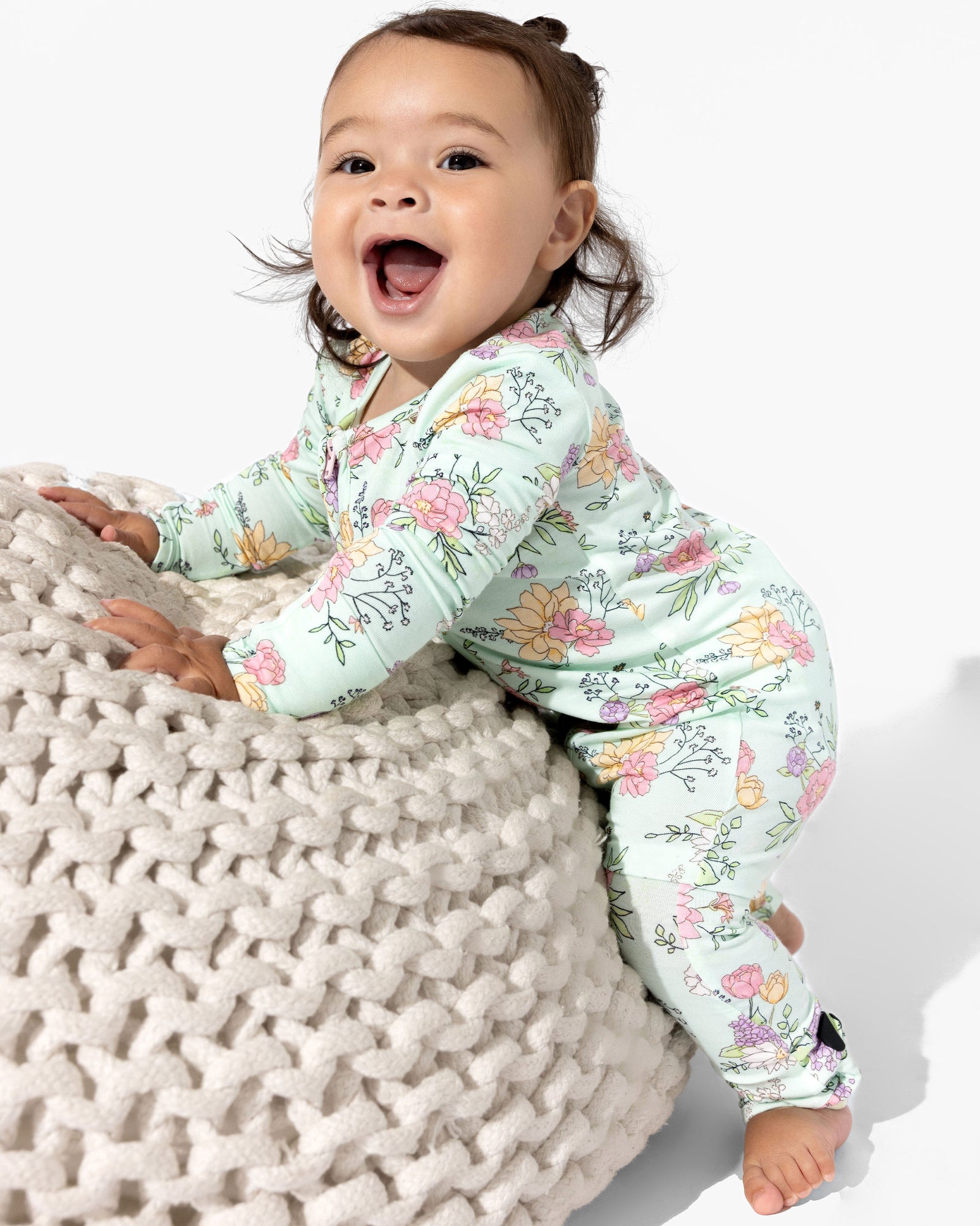Petals & Posies Bamboo Convertible Footie