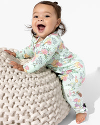 Petals & Posies Bamboo Convertible Footie
