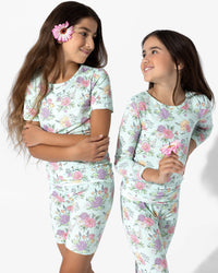 Petals & Posies Bamboo Kids Pajama Short Set