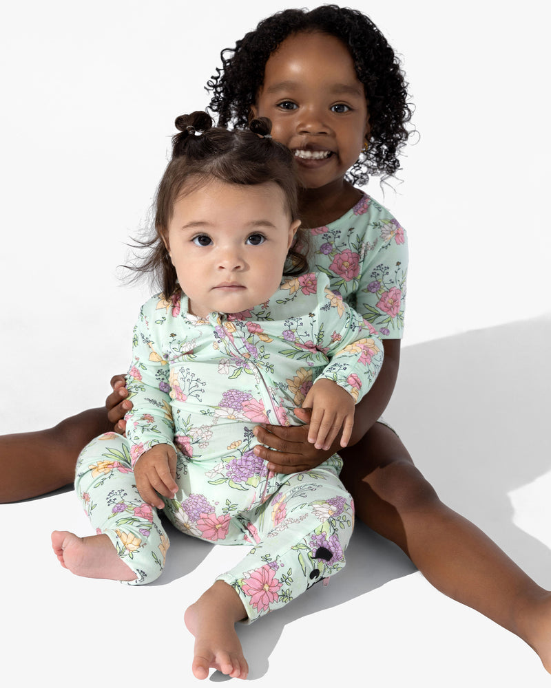 Petals & Posies Bamboo Convertible Footie